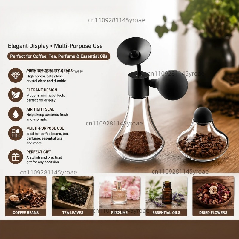 Coffee Tea & Espresso Appliances - Flacon d'échantillon en verre pour arômes,