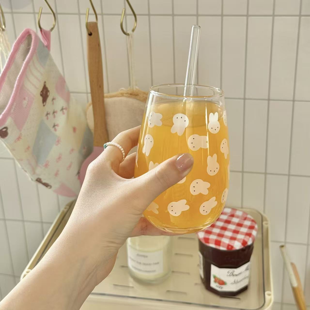 Joli gobelet en verre imprimé  - Coffee Tea & Espresso Appliances avis et prix