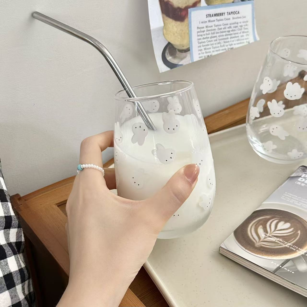 Joli gobelet en verre imprimé  - Coffee Tea & Espresso Appliances avis et prix