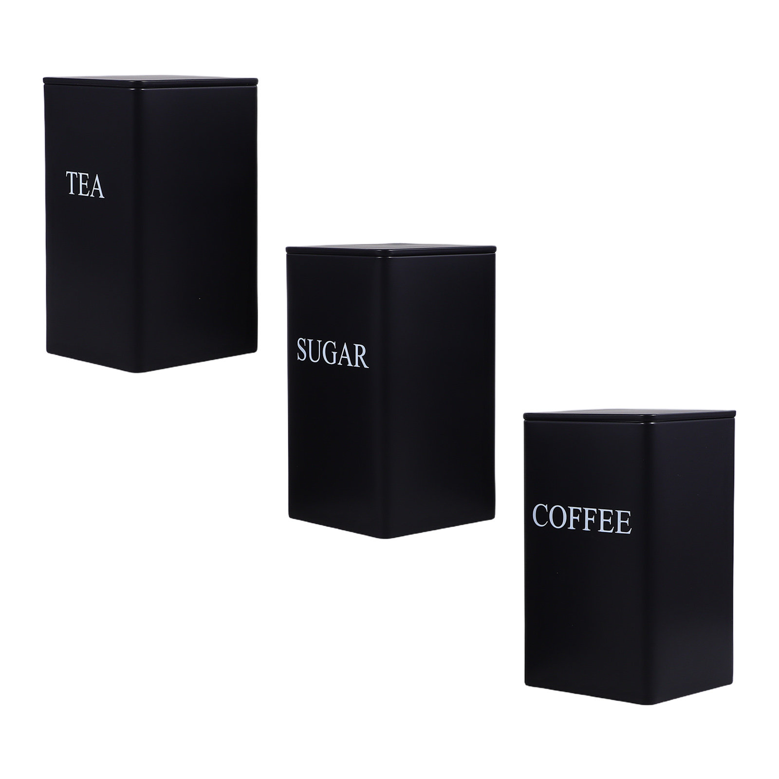 Lot de 3 boîtes de rangement d - Coffee Tea Sugar avis et prix