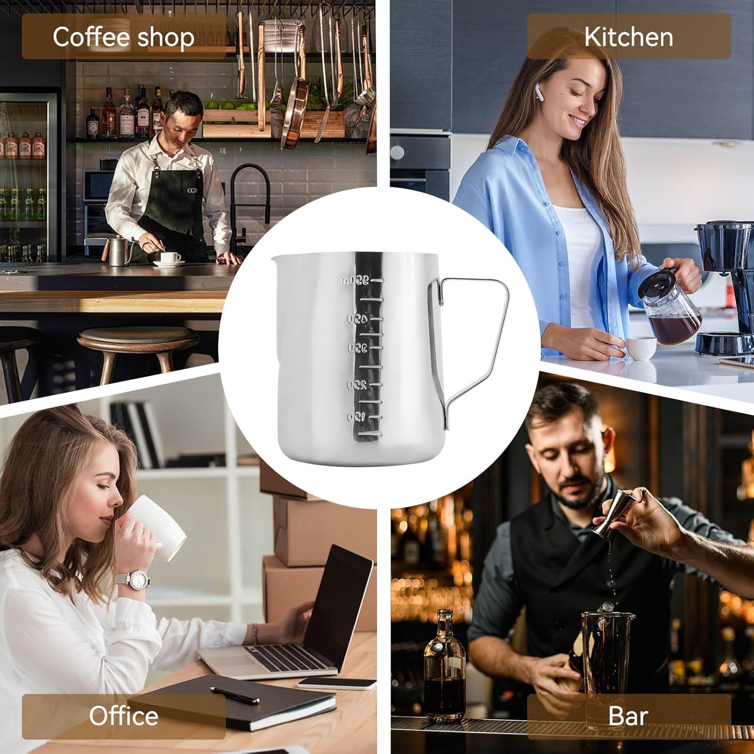 Pichet à mousse de lait en aci - Barista Milk Jug avis et prix