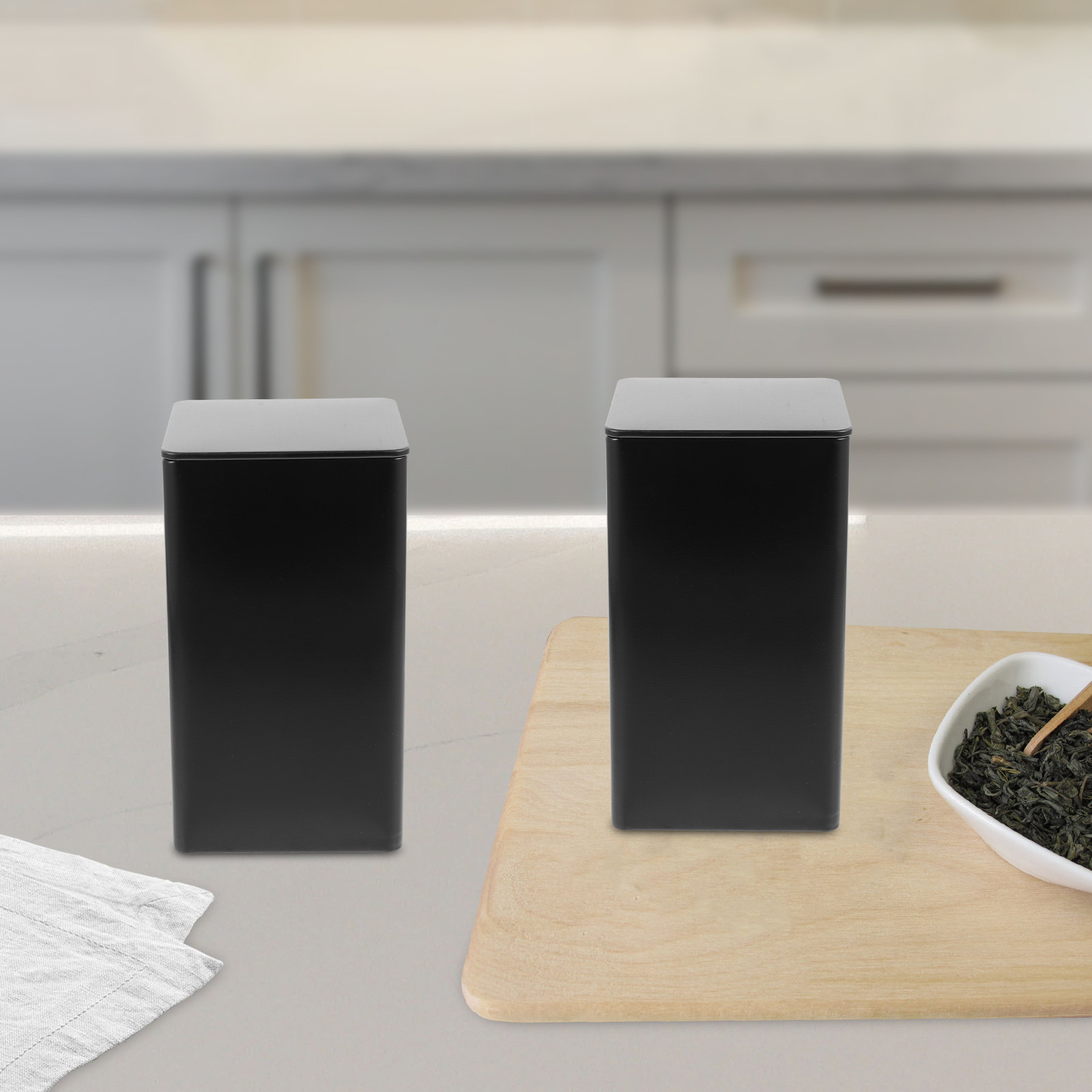 4 pots de conservation, grands - Coffee Tea Sugar avis et prix